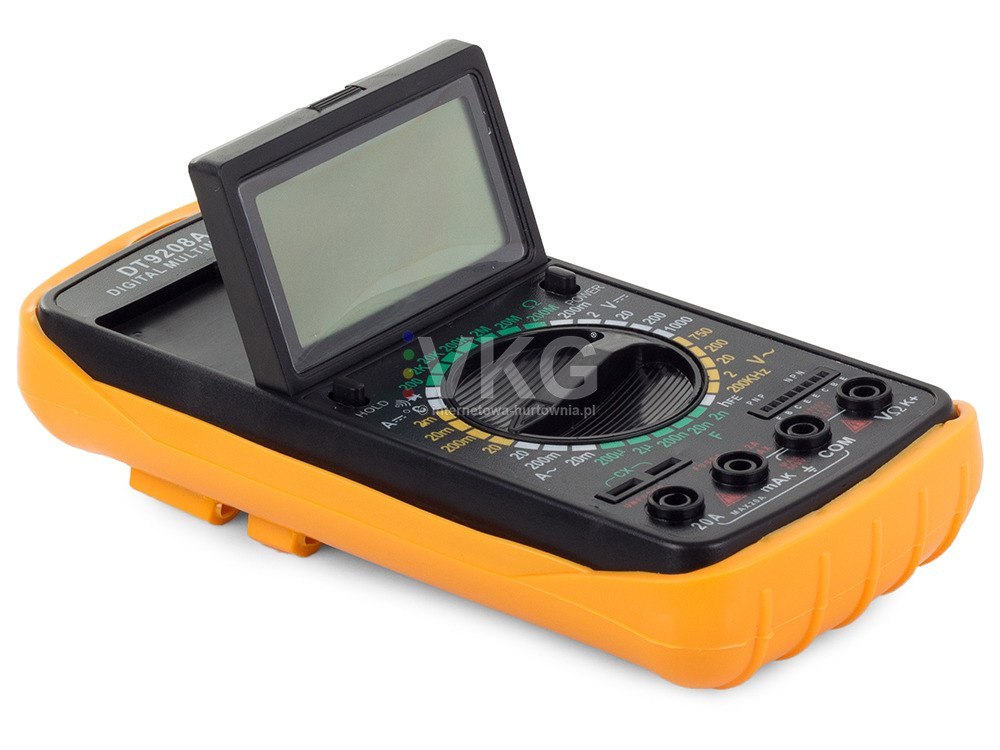 cyfrowy multimetr temperaturą DT9208A wyświelacz LCD sonda